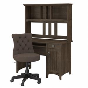 salinas 48w computer desk with hutch & chair