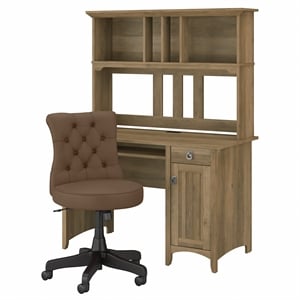 Salinas 48W Computer Desk with Hutch & Chair