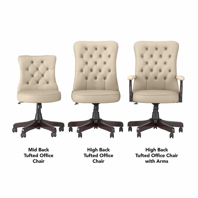 high back tufted office chair