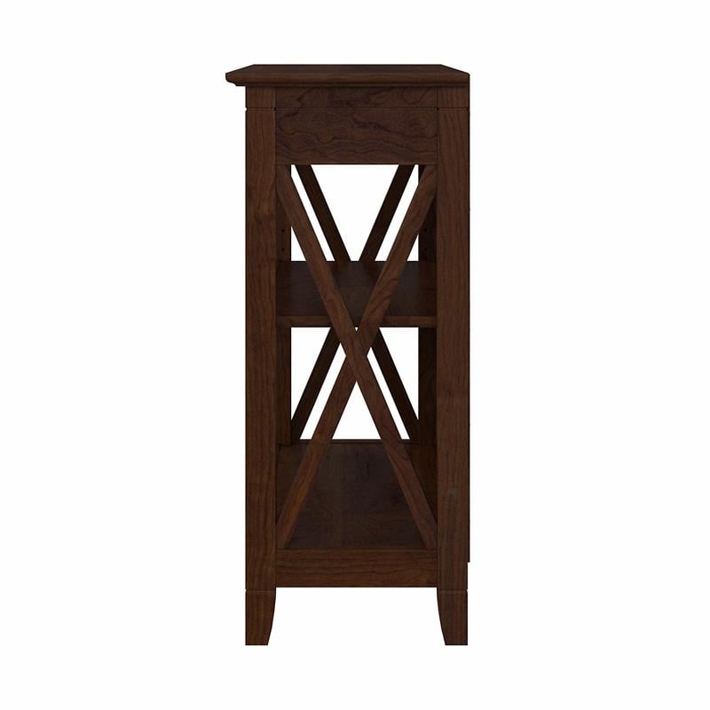 Key West Small 2 Shelf Bookcase in Bing Cherry - Engineered Wood