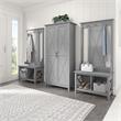Key West Hall Tree with Shoe Storage Bench in Cape Cod Gray - Engineered Wood