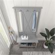 Key West Hall Tree with Shoe Storage Bench in Cape Cod Gray - Engineered Wood