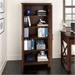 Key West Tall Storage Cabinet with Doors in Bing Cherry - Engineered Wood