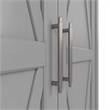 Key West Bathroom Storage Cabinet with Doors in Cape Cod Gray - Engineered Wood