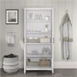 Key West Bathroom Storage Cabinet with Doors in Pure White Oak - Engineered Wood