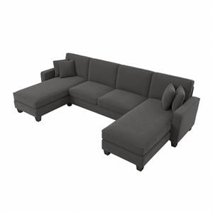 stockton 130w sectional with double chaise