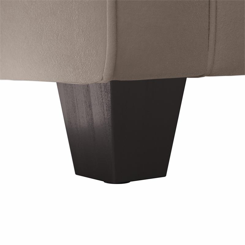 Stockton 73W Sofa in Tan Microsuede