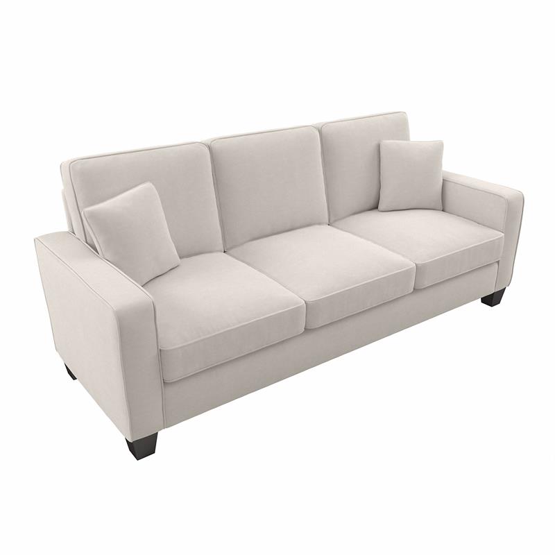 Stockton 85W Sofa in Light Beige Microsuede