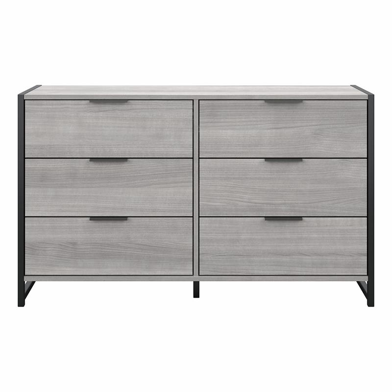 Atria 6 Drawer Dresser in Platinum Gray - Engineered Wood