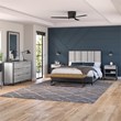 Atria Full/Queen Size Headboard in Platinum Gray - Engineered Wood