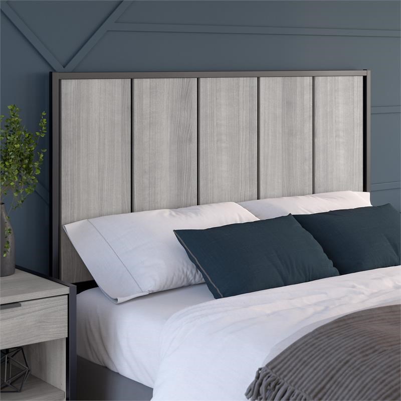 Atria Full/Queen Size Headboard in Platinum Gray - Engineered Wood