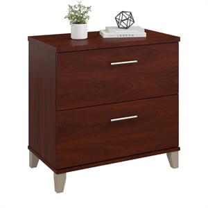 Somerset 2 Drawer Lateral File Cabinet in Hansen Cherry - Engineered Wood