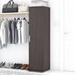 Universal Narrow Clothing Storage Cabinet in Storm Gray - Engineered Wood