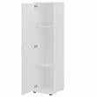 Universal Narrow Clothing Storage Cabinet in White - Engineered Wood