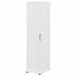 Universal Narrow Clothing Storage Cabinet in White - Engineered Wood