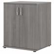 Universal Closet Organizer with Doors in Platinum Gray - Engineered Wood