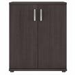 Universal Closet Organizer with Doors in Storm Gray - Engineered Wood