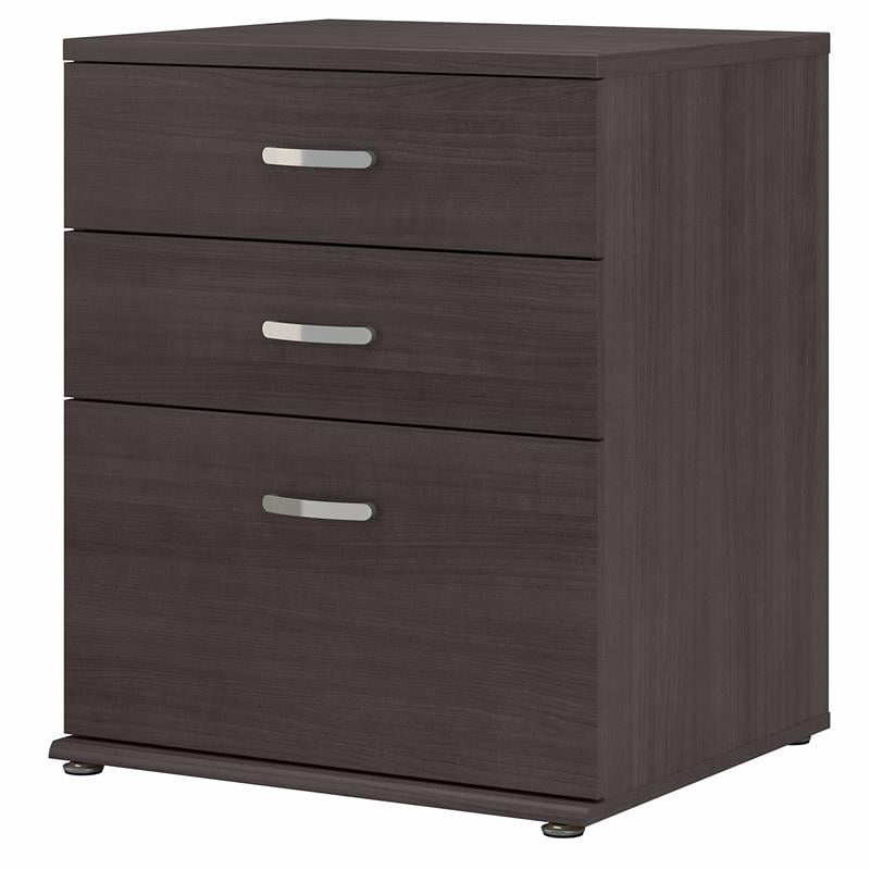 Universal Closet Organizer with Drawers in Storm Gray - Engineered Wood