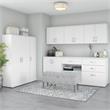 Universal Closet Organizer with Drawers in White - Engineered Wood