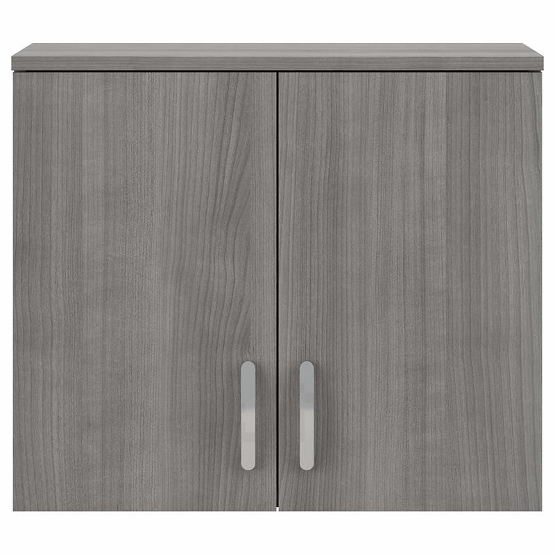 Universal Closet Wall Cabinet with Doors in Platinum Gray - Engineered Wood