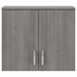 Universal Closet Wall Cabinet with Doors in Platinum Gray - Engineered Wood