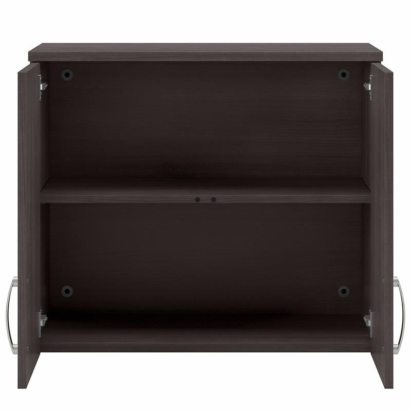 Universal Closet Wall Cabinet with Doors in Storm Gray - Engineered Wood