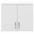 Universal Closet Wall Cabinet with Doors in White - Engineered Wood