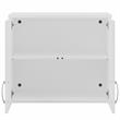 Universal Closet Wall Cabinet with Doors in White - Engineered Wood