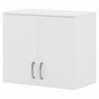 Universal Closet Wall Cabinet with Doors in White - Engineered Wood