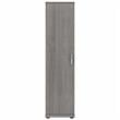 Universal Narrow Linen Tower with Door in Platinum Gray - Engineered Wood
