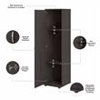 Universal Narrow Garage Storage Cabinet in Storm Gray - Engineered Wood