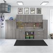 Universal Garage Storage Cabinet with Doors in Platinum Gray - Engineered Wood