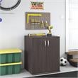 Universal Garage Storage Cabinet with Doors in Storm Gray - Engineered Wood