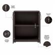 Universal Garage Storage Cabinet with Doors in Storm Gray - Engineered Wood