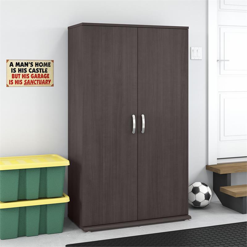 Universal Tall Garage Storage Cabinet in Storm Gray - Engineered Wood