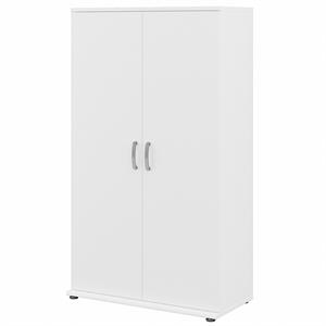 Universal Tall Garage Storage Cabinet in White - Engineered Wood