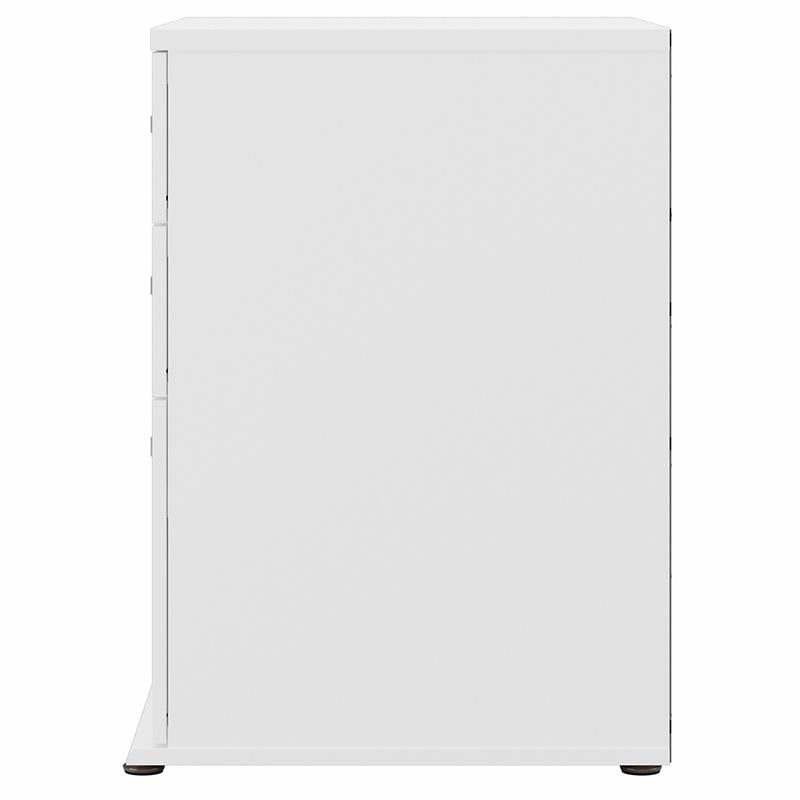 Universal Garage Storage Cabinet with Drawers in White - Engineered Wood