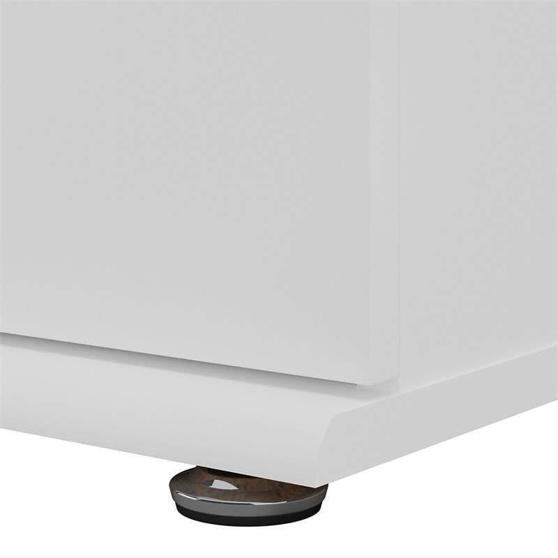 Universal Garage Storage Cabinet with Drawers in White - Engineered Wood