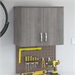 Universal Garage Wall Cabinet with Doors in Platinum Gray - Engineered Wood