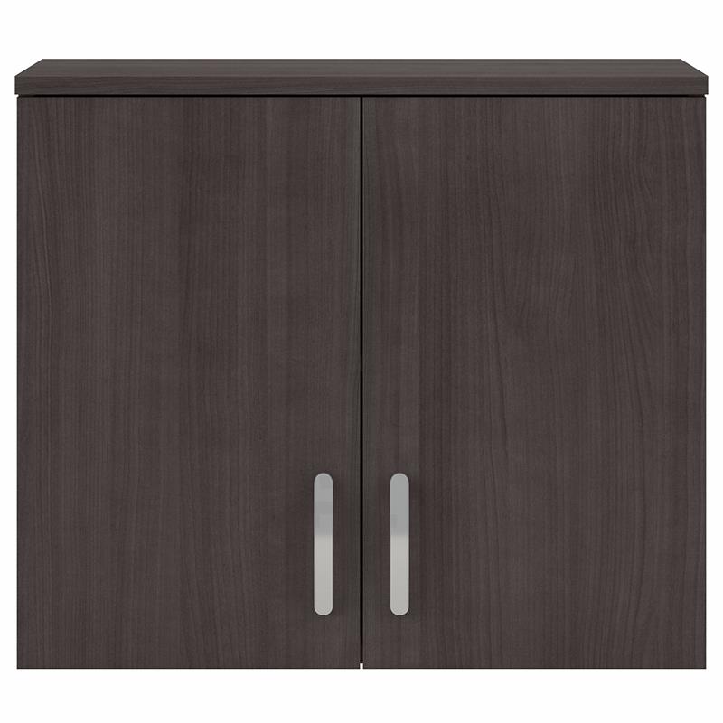 Universal Garage Wall Cabinet with Doors in Storm Gray - Engineered Wood