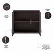 Universal Garage Wall Cabinet with Doors in Storm Gray - Engineered Wood