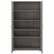 Universal Tall Linen Cabinet with Doors in Platinum Gray - Engineered Wood