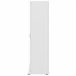 Universal Tall Linen Cabinet with Doors in White - Engineered Wood