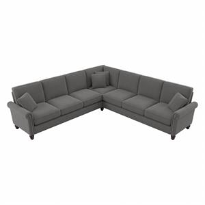 coventry 111w l shaped sectional in french gray herringbone fabric