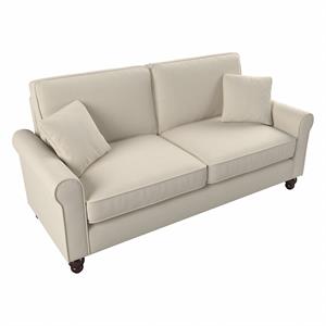 Hudson 73W Sofa in Cream Herringbone Fabric