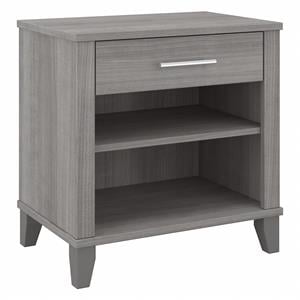somerset nightstand with drawer and shelves