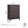 Somerset Chest of Drawers in Storm Gray - Engineered Wood