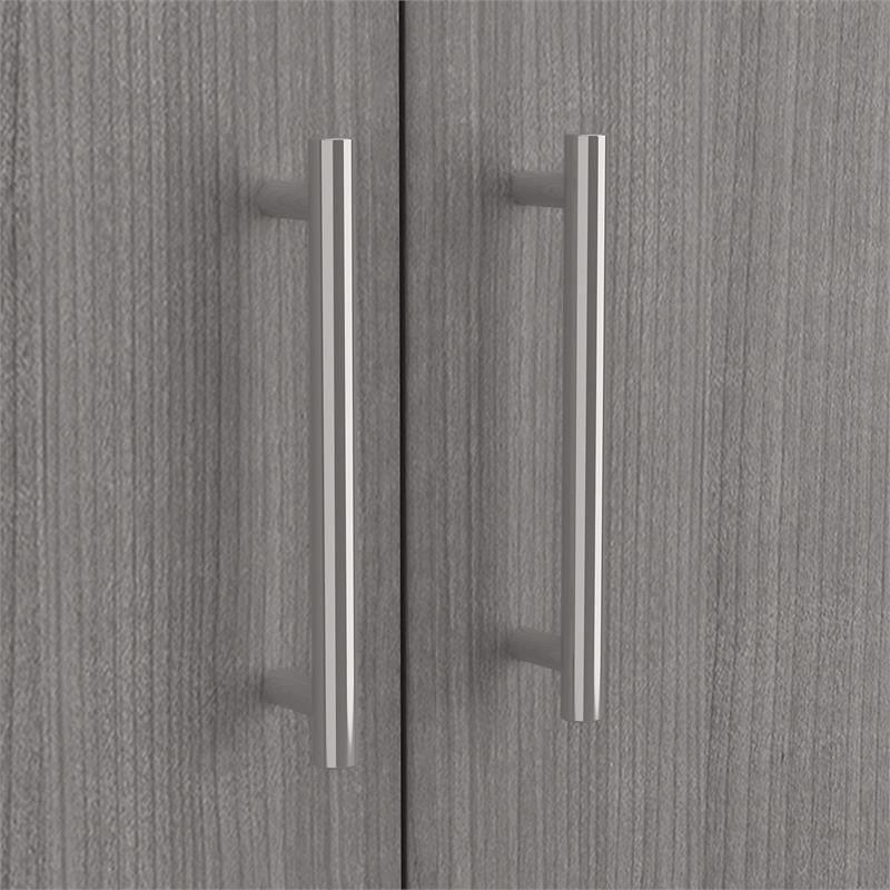 Somerset Large Armoire Cabinet in Platinum Gray - Engineered Wood