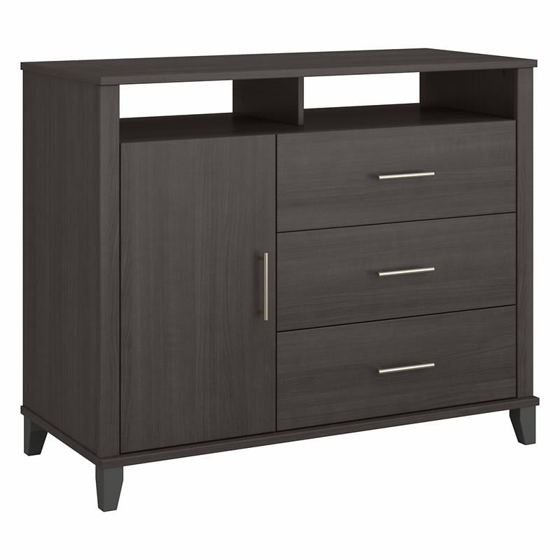 Somerset Office Storage Credenza in Storm Gray - Engineered Wood