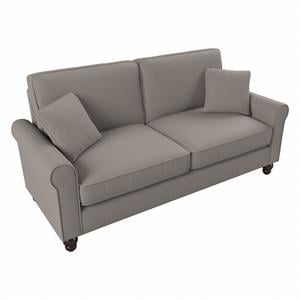 Hudson 73W Sofa in Beige Herringbone Fabric